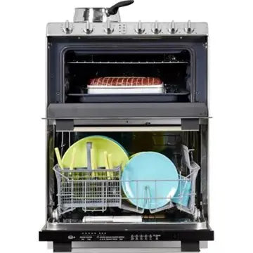 Combiné four lave-vaisselle ROSIERES TRV60NOIN/1 TRIO vitro