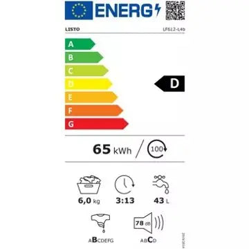 Lave linge compact LISTO LF612-L4b