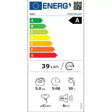 Lave linge compact HAIER HW50-BP12307-S