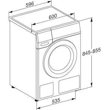 Lave linge hublot MIELE WCH 870 WCS