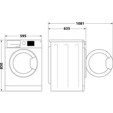 Lave linge hublot WHIRLPOOL FFDB10489BVFR
