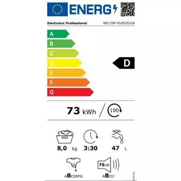 Lave linge professionnel ELECTROLUX myPRO WE170P PRO