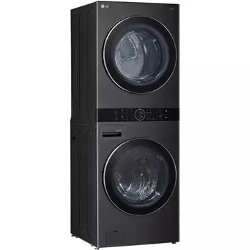 Lave linge séchant hublot LG F761TOWERB Washtower