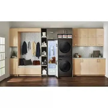 Lave linge séchant hublot LG F761TOWERB Washtower