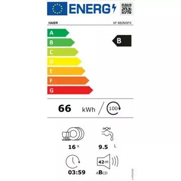 Lave vaisselle 60 cm HAIER XF 6B2M3PX