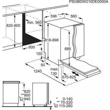 Lave vaisselle encastrable AEG FSK94858P ComfortLift