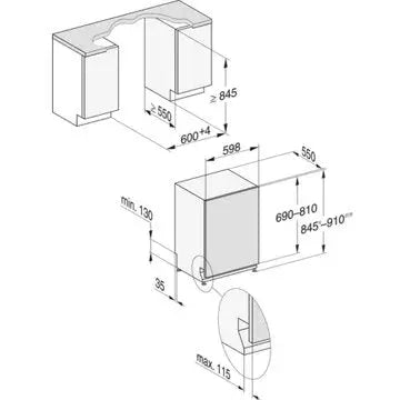 Lave vaisselle encastrable MIELE G 5155 SCVi XXL