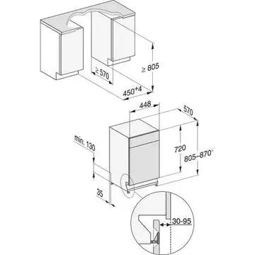 Lave vaisselle encastrable MIELE G 5540 SCi IN