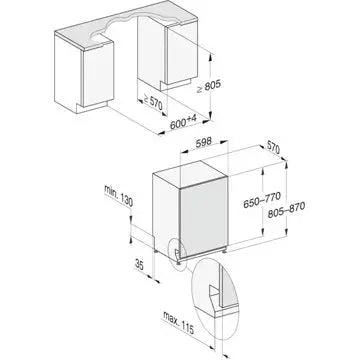 Lave vaisselle encastrable MIELE G 7655 SCVi XXL AutoDos