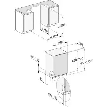 Lave vaisselle encastrable MIELE G 5150 SCVi