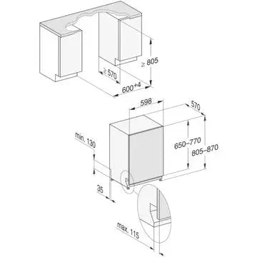 Lave vaisselle encastrable MIELE G 5150 SCVi