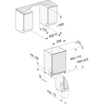 Lave vaisselle encastrable MIELE G 5450 SCVI