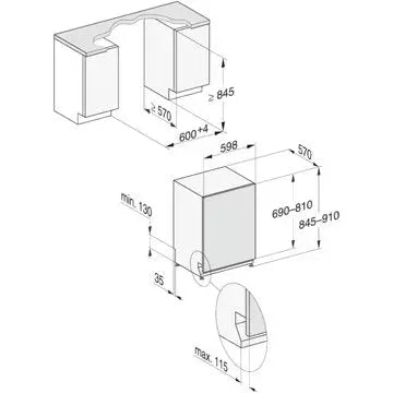 Lave vaisselle encastrable MIELE G 7985 SCVi XXL AutoDos k2o