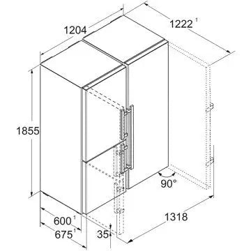 Réfrigérateur Américain LIEBHERR XRCsd5255-22 BioFresh