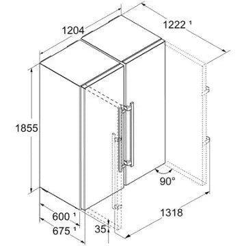 Réfrigérateur Américain LIEBHERR XRFsd5265-22 BioFresh