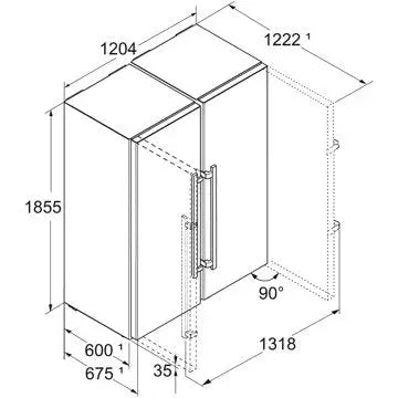 Réfrigérateur Américain LIEBHERR XRFsd5265-22 BioFresh