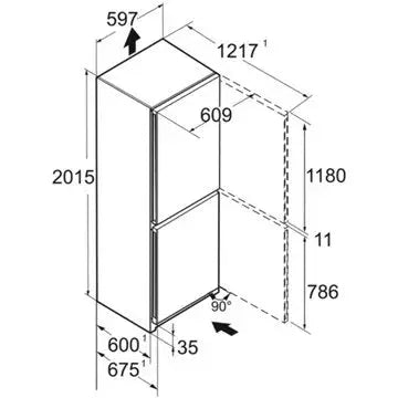 Réfrigérateur combiné LIEBHERR CBNstb579i-22 BioFresh