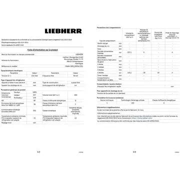 Réfrigérateur combiné LIEBHERR CNSFD1853-20