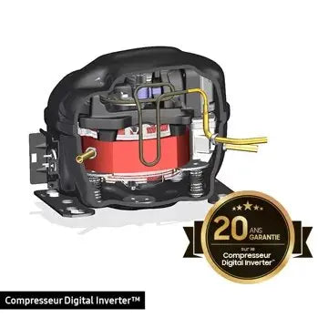 Réfrigérateur combiné SAMSUNG RB34C600EWW