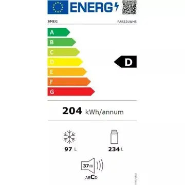 Réfrigérateur combiné SMEG FAB32LWH5