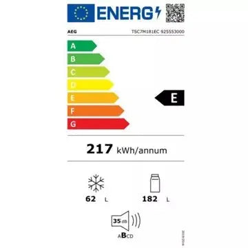 Réfrigérateur combiné encastrable AEG TSC7M181EC GreenZone
