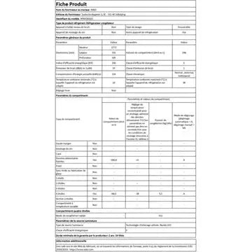 Réfrigérateur combiné encastrable ASKO RFN31831EI Pantographe