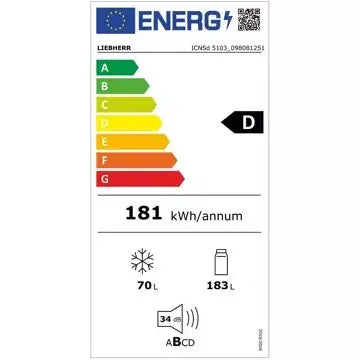Réfrigérateur combiné encastrable LIEBHERR ICNSd5103-22