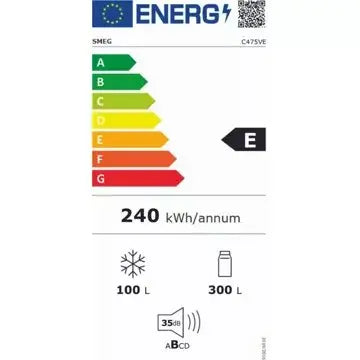 Réfrigérateur combiné encastrable SMEG C475VE