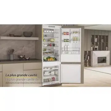 Réfrigérateur combiné encastrable WHIRLPOOL WHSP70T232P Supreme Silence 70cm Auto