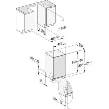 Lave vaisselle encastrable  MIELE	G 5590 SCVi SL
