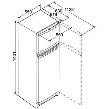 Réfrigérateur 2 portes	LIEBHERR CTPele231-26