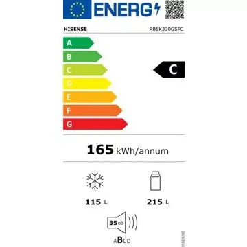 Réfrigérateur combiné	HISENSE	RB5K330GSFC